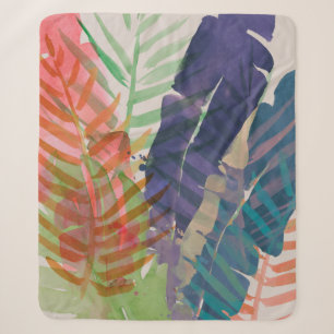 Electric Palms Sherpa Blanket