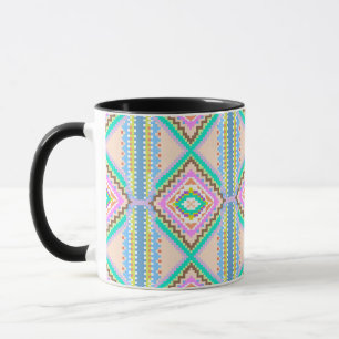 Electric Pastel Dream Kaleidoscope Mug