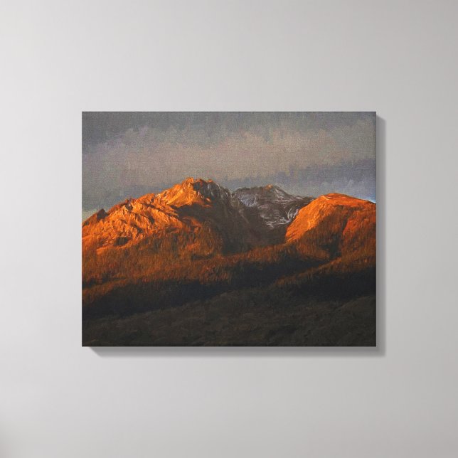 Electric Peak Canvas Print (Front)
