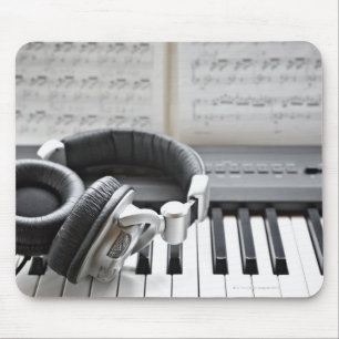 Electric Piano Keyboard Mouse Pad