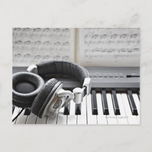 Electric Piano Keyboard Postcard