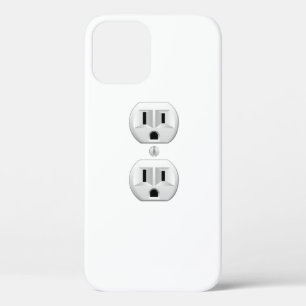 Electric Plug Wall Outlet Fun Customize Colour iPhone 12 Case