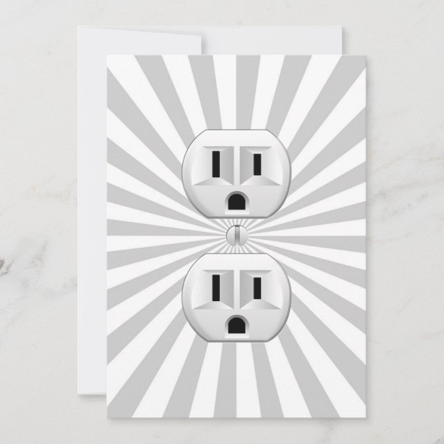 Electric Plug Wall Outlet Fun Customize This! (Front)