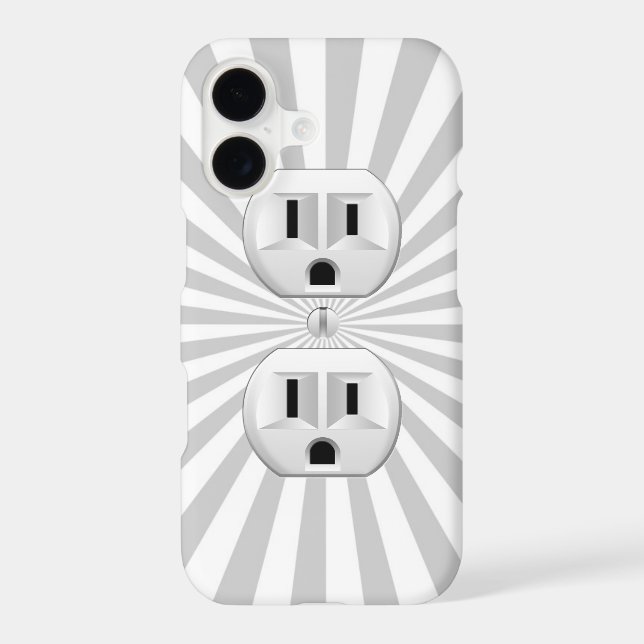 Electric Plug Wall Outlet Fun Customize This! (Back)