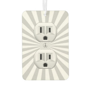 Electric Plug Wall Outlet Fun Customize This! Air Freshener