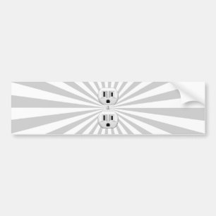 Electric Plug Wall Outlet Fun Customize This! Bumper Sticker
