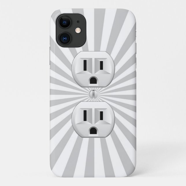 Electric Plug Wall Outlet Fun Customize This! Case-Mate iPhone Case (Back)