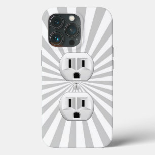 Electric Plug Wall Outlet Fun Customize This! iPhone 13 Pro Case