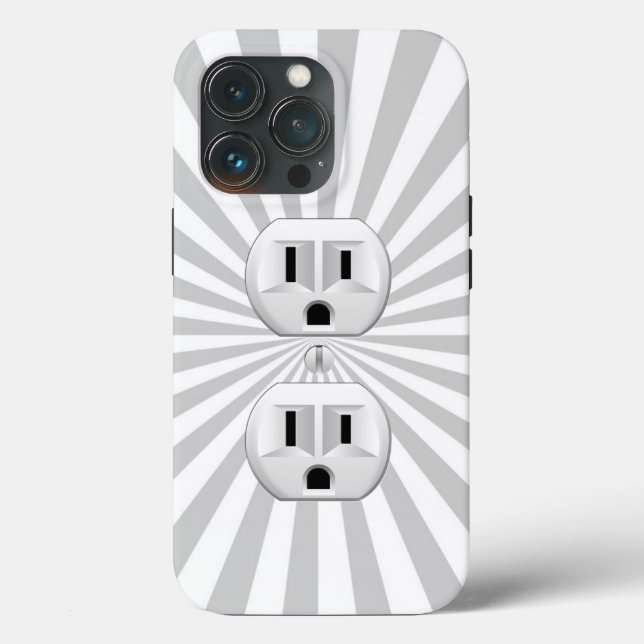 Electric Plug Wall Outlet Fun Customize This! Case-Mate iPhone Case (Back)