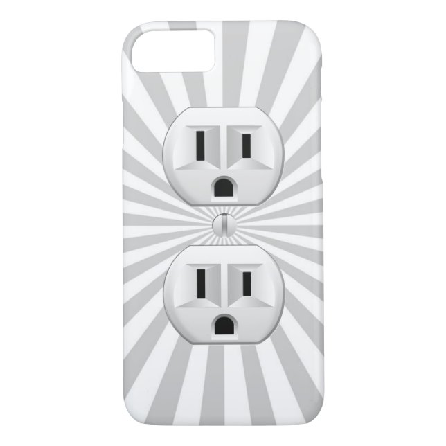 Electric Plug Wall Outlet Fun Customize This! Case-Mate iPhone Case (Back)