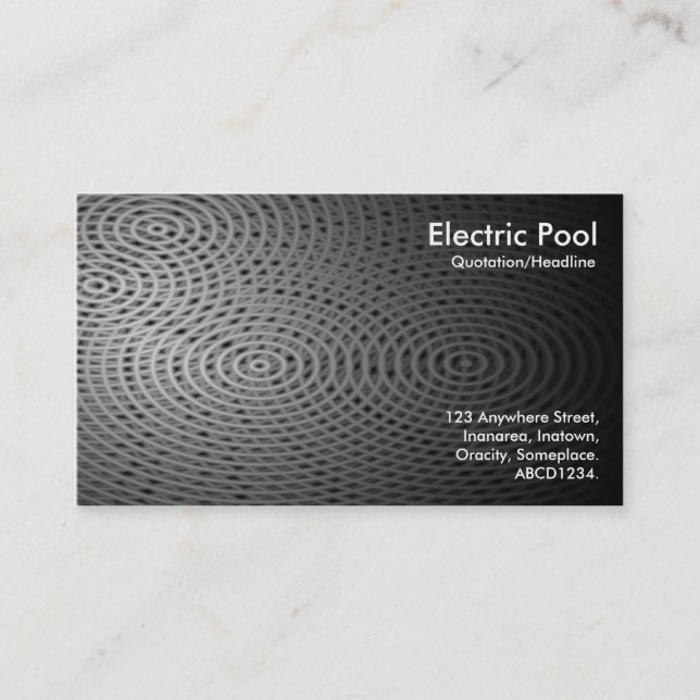 Electric Pool 07 Business Card (Front)