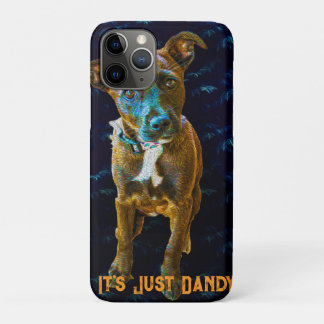 Electric Pop Art Portrait — "It's Just Dandy" iPhone 11 Pro Case