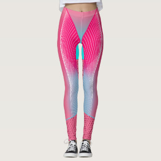 Electric Pop Energy Retro Geometric Leggings