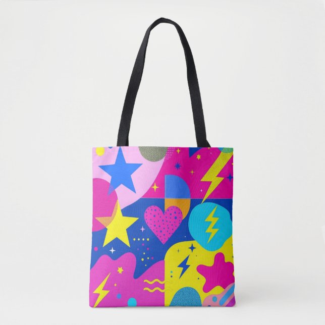 Electric Pop Tote Bag (Front)
