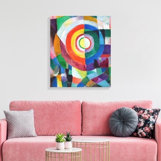 Electric Prisms No. 41 | Sonia Delaunay | Canvas Print (Insitu(LivingRoom))