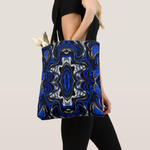 Electric Pulse Abstract Tote Bag
