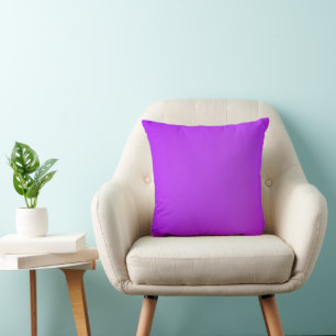 Electric Purple 16x16 Throw Pillow