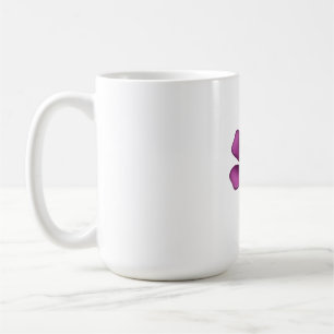 Electric Purple Glossy Bloom Moody Dark Botanical  Coffee Mug