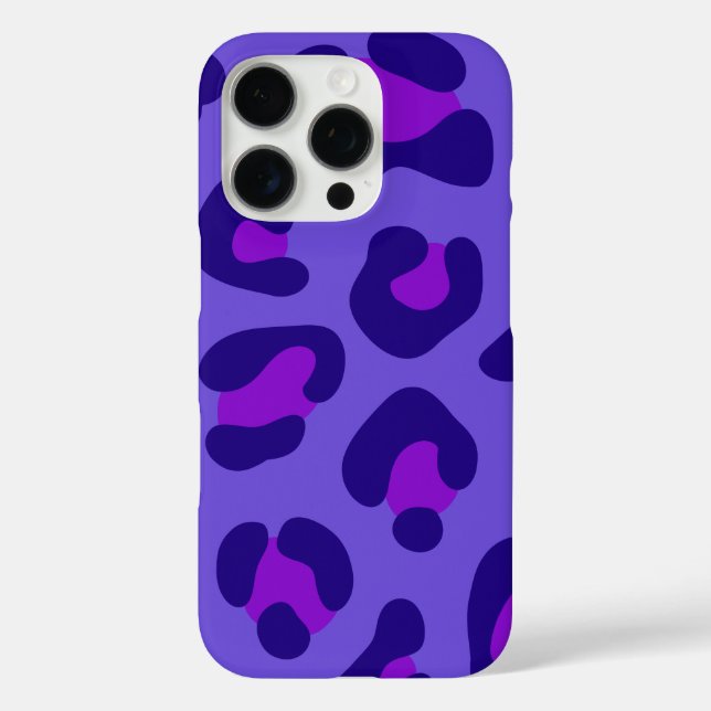 "Electric Purple Leopard" Case-Mate iPhone Case (Back)
