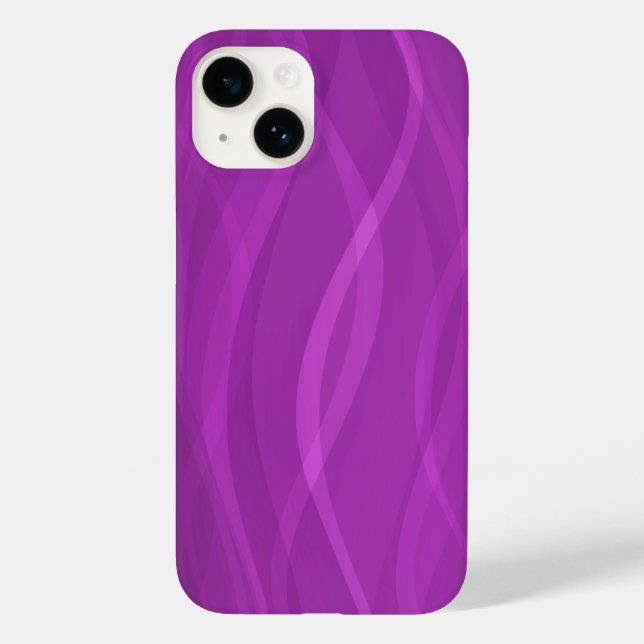 Electric purple ripple abstract  Case-Mate iPhone case (Back)