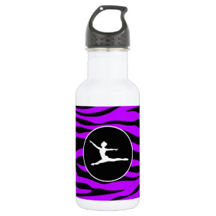 Electric Purple Zebra Stripes; Ballet 532 Ml Water Bottle