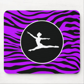 Electric Purple Zebra Stripes; Ballet Mouse Pad