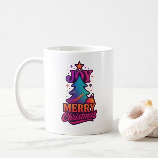 Electric Radiance Birthday Fusion Coffee Mug (With Donut)