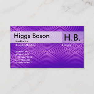 Electric Rain - Purple - Customized Business Card