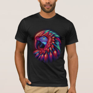Electric Red Macaw Extravaganza T-Shirt