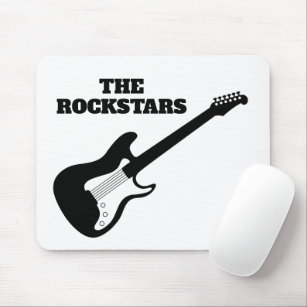 Electric rock guitar mouse pad gift for guitarist