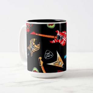 Electric Rock Guitars Two-Tone Coffee Mug