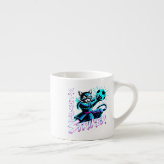 Electric Samurai Cat Mug - Perfect for Anime Fans