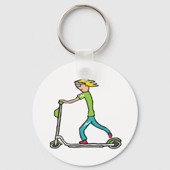 Electric Scooter Keychain (Front)