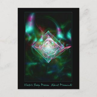 Electric Sheep Dream of Diamonds Postcard