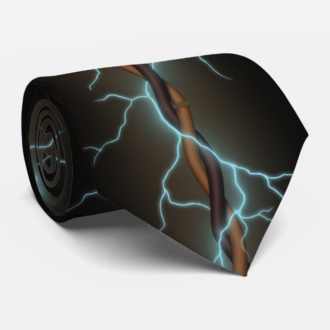 Electric Shock Frayed Wires and Glowing Current Tie (Rolled)