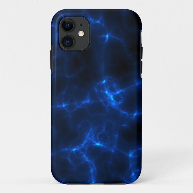 Electric Shock in Dark Blue Case-Mate iPhone Case (Back)