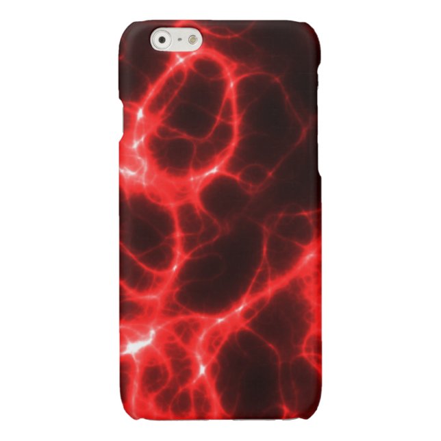 Electric Shock in Red iPhone Case (Back)