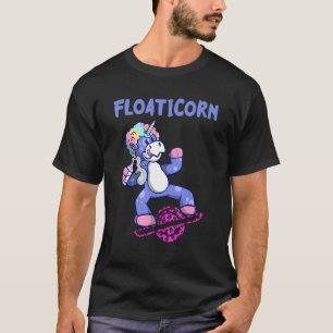 Electric Skateboard Float Unicorn Leopard One Whee T-Shirt