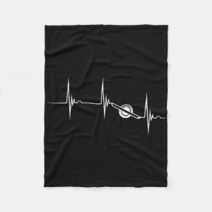 Electric Skateboard Heartbeat Ekg Pulse Onewheel F Fleece Blanket