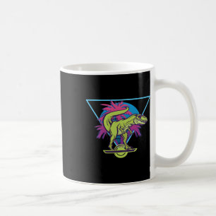 Electric Skateboard Modern Floating T-rex Retro On Coffee Mug