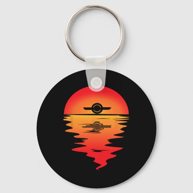 Electric Skateboard Onewheel Float Monowheel Vinta Keychain (Front)