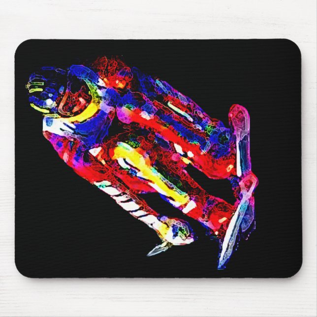 Electric Skier 03 Mouse Pad (Front)