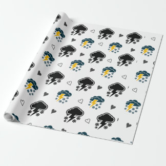"Electric Skies: Cloud Thunder Wrapping Paper. " Wrapping Paper