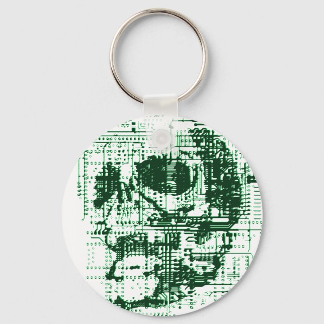 Electric Skull Keychain (Front)