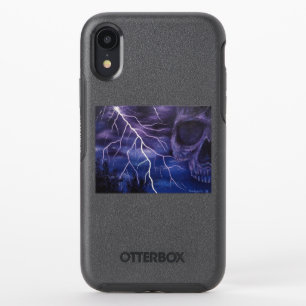 “Electric Sky” Lightning Skull Artwork Phone Case