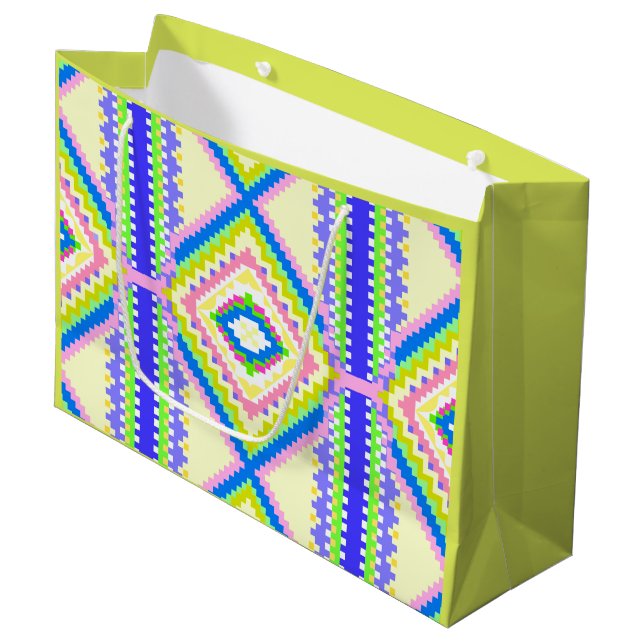 Electric Sky Weaver Large Gift Bag (Front Angled)