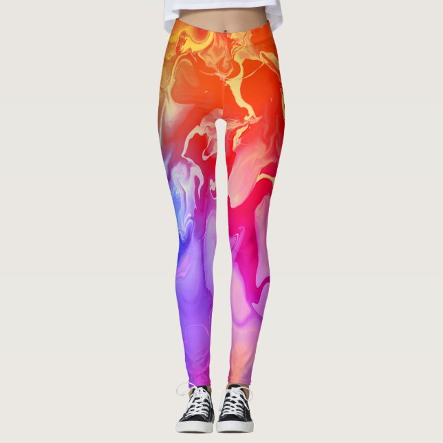 Electric Spectrum in Motion Leggings (Front)