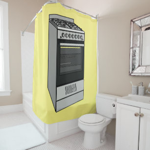 Electric stove cartoon illustration