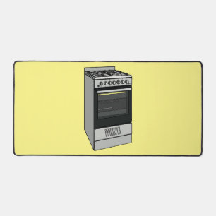 Electric stove cartoon illustration desk mat