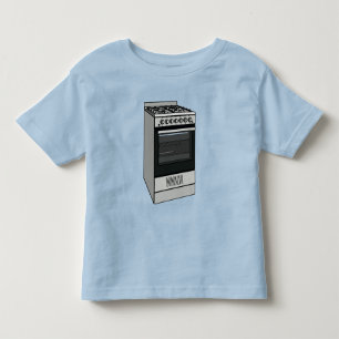Electric stove cartoon illustration toddler t-shirt